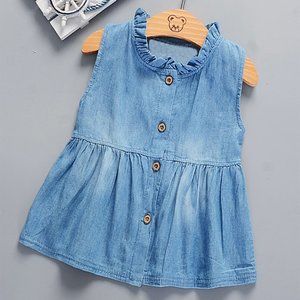 Denim Mini Blue Baby Girl Dress